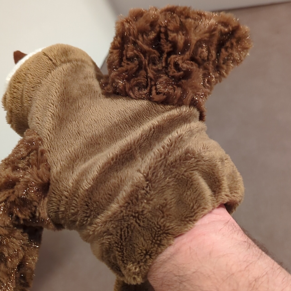 Caltoy Owl Hand Puppet Big Eyed Brown White - Picture 7 of 8